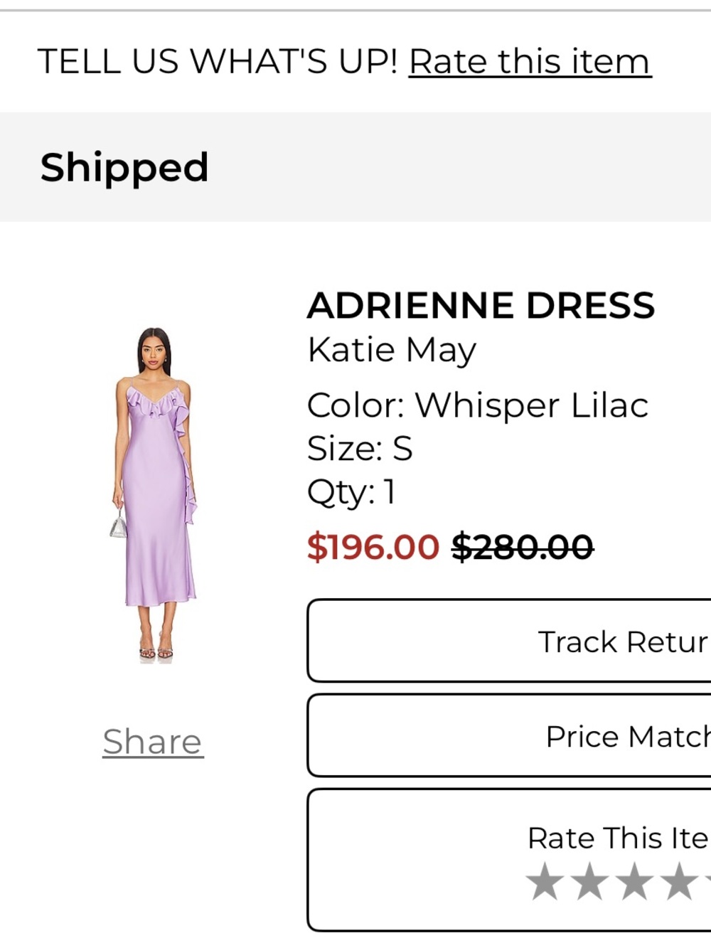 Katie May Adrienne dress